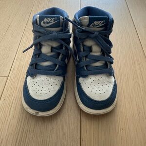 Nike Kids Blue and White Sneakers